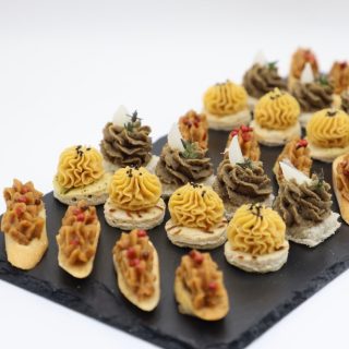 vegan canapes Antoine