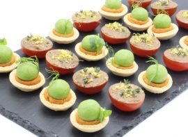 Vegan canapes for vegan and vegetarian