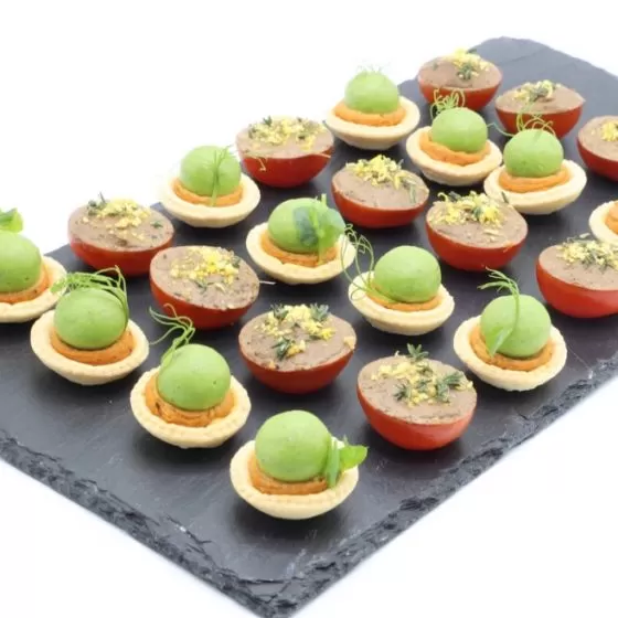 Vegan canapes garden for vegan and vegetarian