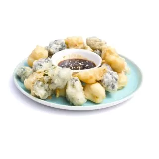 Vegan Tempura Bites – Cauliflower & Broccoli | Hot Canapés Box, buy chef b.munier